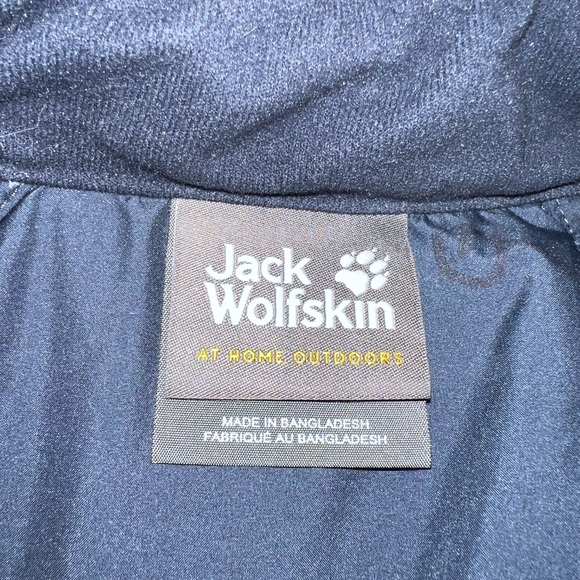 Jack Wolfskin Stormlock Navy Puffer Mid Layer/Jacket with Fleece Side Panels M - Picture 6 of 7